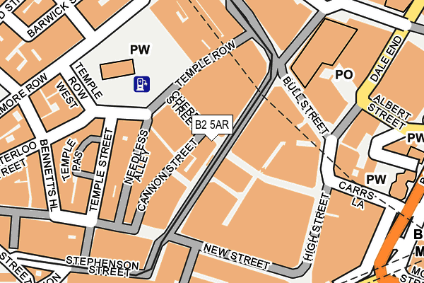 B2 5AR map - OS OpenMap – Local (Ordnance Survey) B2 5AR map - OS OpenMap – Local (Ordnance Survey)