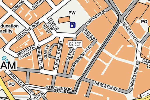 B2 5EF map - OS OpenMap – Local (Ordnance Survey) B2 5EF map - OS OpenMap – Local (Ordnance Survey)
