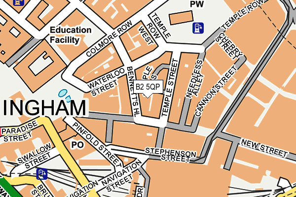 B2 5QP map - OS OpenMap – Local (Ordnance Survey) B2 5QP map - OS OpenMap – Local (Ordnance Survey)