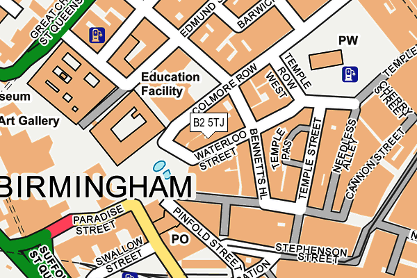 B2 5TJ map - OS OpenMap – Local (Ordnance Survey) B2 5TJ map - OS OpenMap – Local (Ordnance Survey)