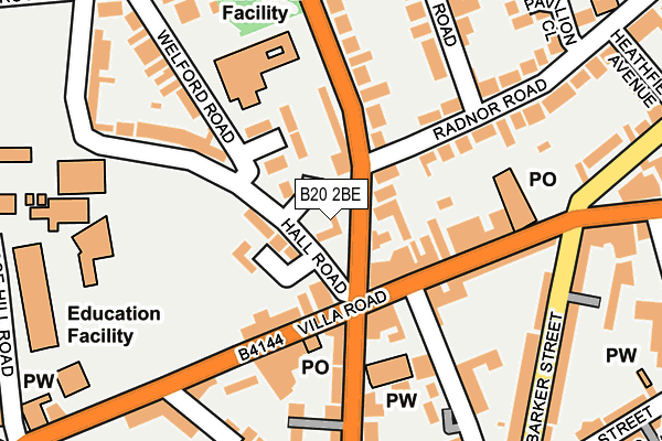 B20 2BE map - OS OpenMap – Local (Ordnance Survey) B20 2BE map - OS OpenMap – Local (Ordnance Survey)