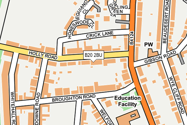 B20 2BU map - OS OpenMap – Local (Ordnance Survey) B20 2BU map - OS OpenMap – Local (Ordnance Survey)
