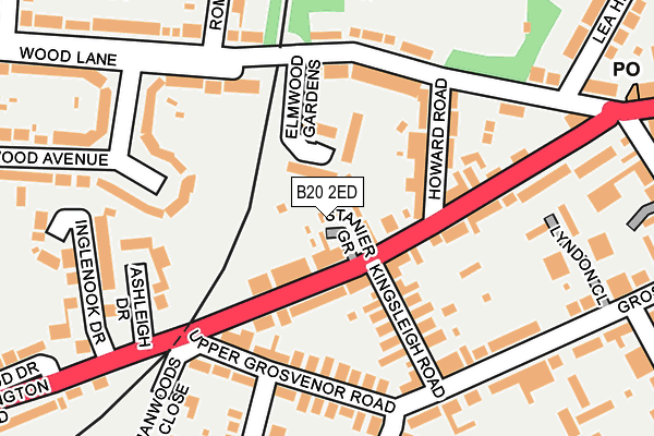 B20 2ED map - OS OpenMap – Local (Ordnance Survey) B20 2ED map - OS OpenMap – Local (Ordnance Survey)