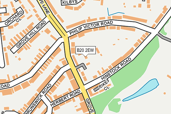 B20 2EW map - OS OpenMap – Local (Ordnance Survey) B20 2EW map - OS OpenMap – Local (Ordnance Survey)