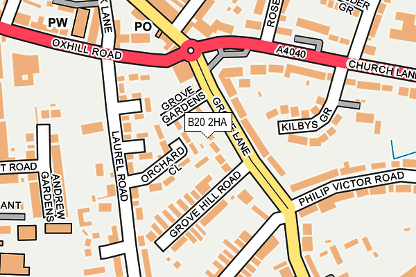 B20 2HA map - OS OpenMap – Local (Ordnance Survey) B20 2HA map - OS OpenMap – Local (Ordnance Survey)