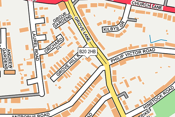 B20 2HB map - OS OpenMap – Local (Ordnance Survey) B20 2HB map - OS OpenMap – Local (Ordnance Survey)