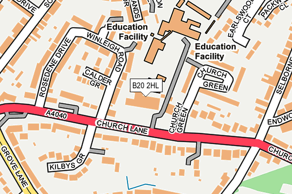 B20 2HL map - OS OpenMap – Local (Ordnance Survey) B20 2HL map - OS OpenMap – Local (Ordnance Survey)