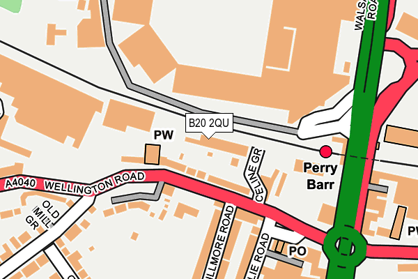B20 2QU map - OS OpenMap – Local (Ordnance Survey) B20 2QU map - OS OpenMap – Local (Ordnance Survey)