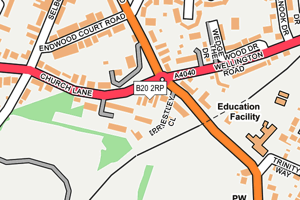 B20 2RP map - OS OpenMap – Local (Ordnance Survey) B20 2RP map - OS OpenMap – Local (Ordnance Survey)