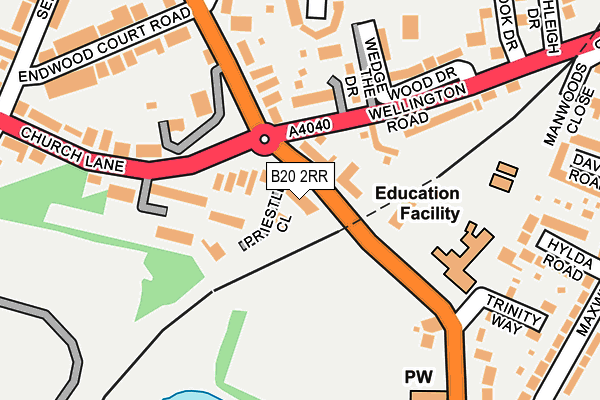 B20 2RR map - OS OpenMap – Local (Ordnance Survey) B20 2RR map - OS OpenMap – Local (Ordnance Survey)