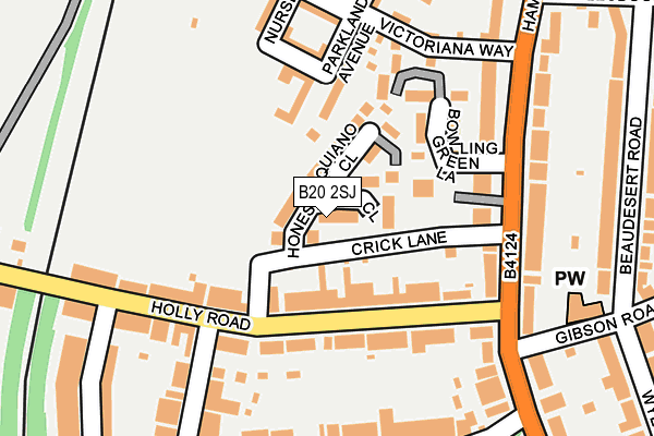 B20 2SJ map - OS OpenMap – Local (Ordnance Survey) B20 2SJ map - OS OpenMap – Local (Ordnance Survey)