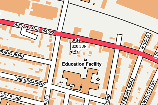 B20 3DN map - OS OpenMap – Local (Ordnance Survey) B20 3DN map - OS OpenMap – Local (Ordnance Survey)