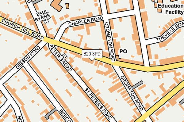 B20 3PD map - OS OpenMap – Local (Ordnance Survey) B20 3PD map - OS OpenMap – Local (Ordnance Survey)
