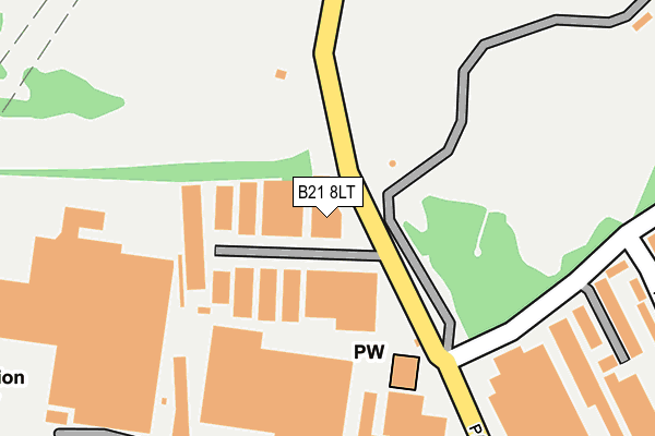 B21 8LT map - OS OpenMap – Local (Ordnance Survey) B21 8LT map - OS OpenMap – Local (Ordnance Survey)