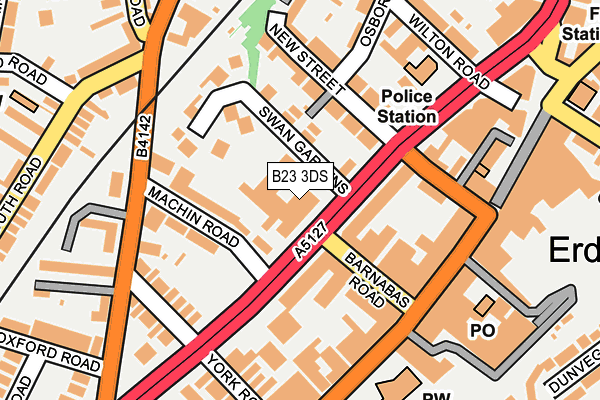 B23 3DS map - OS OpenMap – Local (Ordnance Survey) B23 3DS map - OS OpenMap – Local (Ordnance Survey)