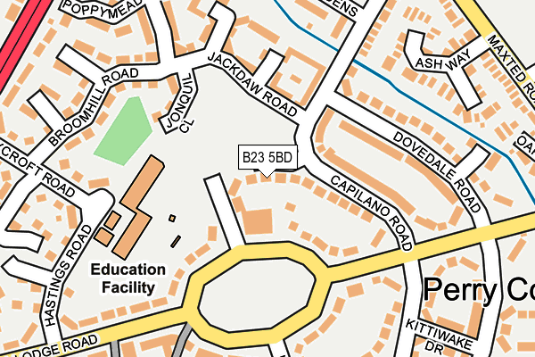 B23 5BD map - OS OpenMap – Local (Ordnance Survey) B23 5BD map - OS OpenMap – Local (Ordnance Survey)