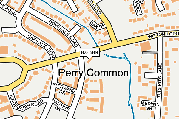 B23 5BN map - OS OpenMap – Local (Ordnance Survey) B23 5BN map - OS OpenMap – Local (Ordnance Survey)