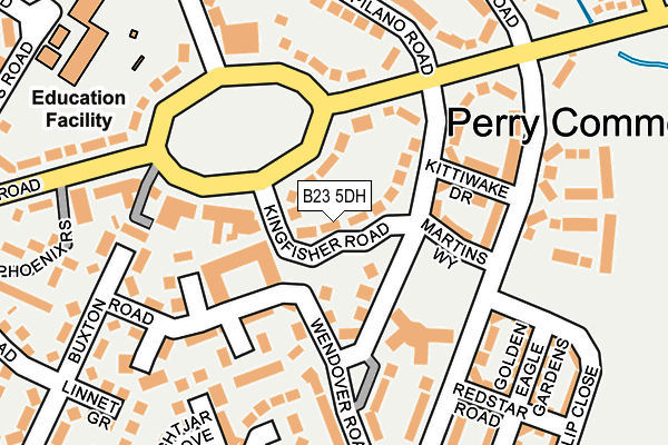B23 5DH map - OS OpenMap – Local (Ordnance Survey) B23 5DH map - OS OpenMap – Local (Ordnance Survey)
