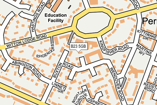B23 5GB map - OS OpenMap – Local (Ordnance Survey) B23 5GB map - OS OpenMap – Local (Ordnance Survey)