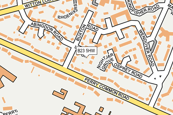 B23 5HW map - OS OpenMap – Local (Ordnance Survey) B23 5HW map - OS OpenMap – Local (Ordnance Survey)