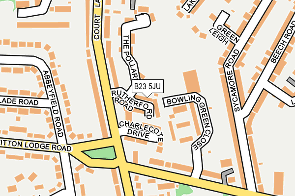 B23 5JU map - OS OpenMap – Local (Ordnance Survey) B23 5JU map - OS OpenMap – Local (Ordnance Survey)