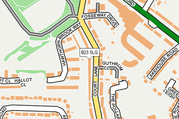 B23 5LG map - OS OpenMap – Local (Ordnance Survey) B23 5LG map - OS OpenMap – Local (Ordnance Survey)