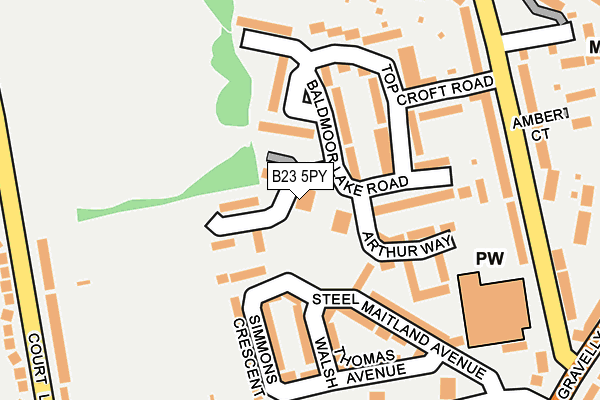 B23 5PY map - OS OpenMap – Local (Ordnance Survey) B23 5PY map - OS OpenMap – Local (Ordnance Survey)