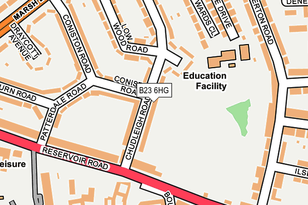 B23 6HG map - OS OpenMap – Local (Ordnance Survey) B23 6HG map - OS OpenMap – Local (Ordnance Survey)