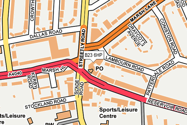 B23 6HP map - OS OpenMap – Local (Ordnance Survey) B23 6HP map - OS OpenMap – Local (Ordnance Survey)