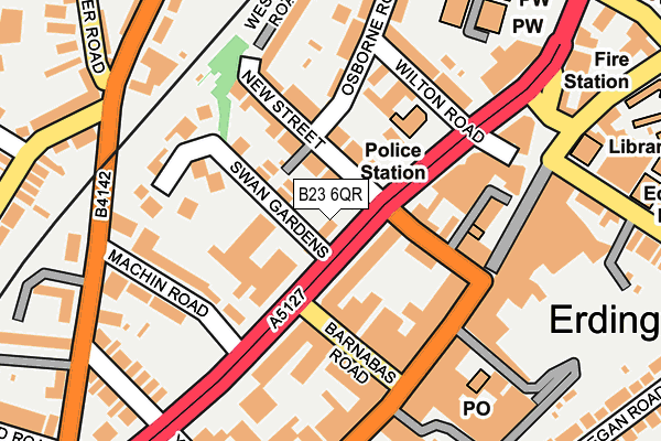 B23 6QR map - OS OpenMap – Local (Ordnance Survey) B23 6QR map - OS OpenMap – Local (Ordnance Survey)
