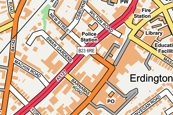 B23 6RE map - OS OpenMap – Local (Ordnance Survey) B23 6RE map - OS OpenMap – Local (Ordnance Survey)