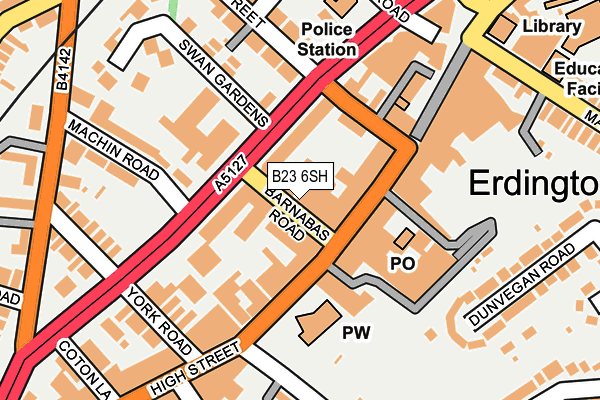 B23 6SH map - OS OpenMap – Local (Ordnance Survey) B23 6SH map - OS OpenMap – Local (Ordnance Survey)