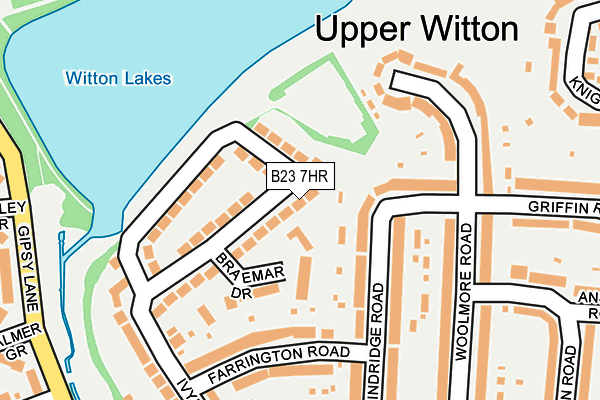 B23 7HR map - OS OpenMap – Local (Ordnance Survey) B23 7HR map - OS OpenMap – Local (Ordnance Survey)