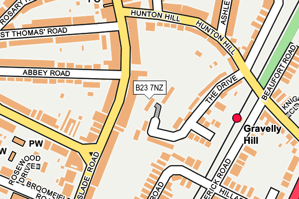 B23 7NZ map - OS OpenMap – Local (Ordnance Survey) B23 7NZ map - OS OpenMap – Local (Ordnance Survey)