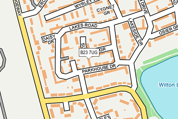 B23 7UG map - OS OpenMap – Local (Ordnance Survey) B23 7UG map - OS OpenMap – Local (Ordnance Survey)
