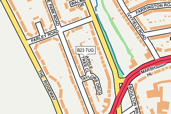 B23 7UQ map - OS OpenMap – Local (Ordnance Survey) B23 7UQ map - OS OpenMap – Local (Ordnance Survey)