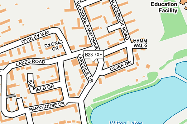 B23 7XF map - OS OpenMap – Local (Ordnance Survey) B23 7XF map - OS OpenMap – Local (Ordnance Survey)