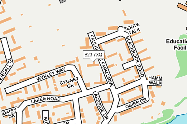 B23 7XQ map - OS OpenMap – Local (Ordnance Survey) B23 7XQ map - OS OpenMap – Local (Ordnance Survey)