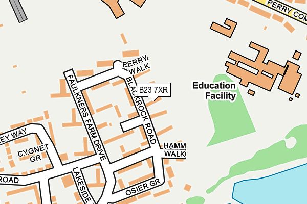 B23 7XR map - OS OpenMap – Local (Ordnance Survey) B23 7XR map - OS OpenMap – Local (Ordnance Survey)