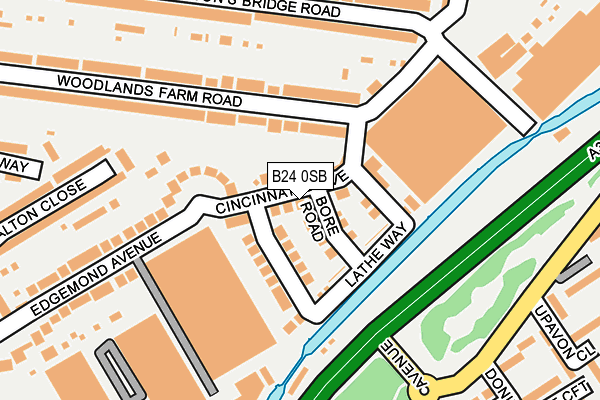 B24 0SB map - OS OpenMap – Local (Ordnance Survey) B24 0SB map - OS OpenMap – Local (Ordnance Survey)