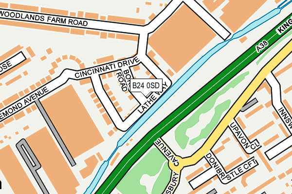 B24 0SD map - OS OpenMap – Local (Ordnance Survey) B24 0SD map - OS OpenMap – Local (Ordnance Survey)