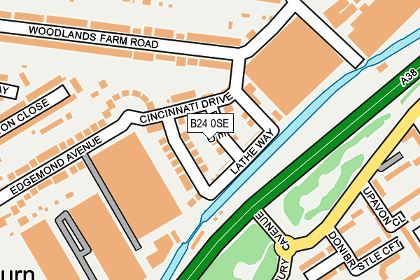 B24 0SE map - OS OpenMap – Local (Ordnance Survey) B24 0SE map - OS OpenMap – Local (Ordnance Survey)