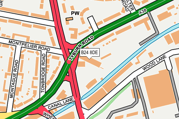B24 8DE map - OS OpenMap – Local (Ordnance Survey) B24 8DE map - OS OpenMap – Local (Ordnance Survey)