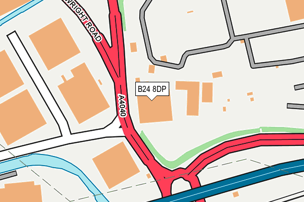 B24 8DP map - OS OpenMap – Local (Ordnance Survey) B24 8DP map - OS OpenMap – Local (Ordnance Survey)