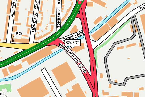 B24 8DT map - OS OpenMap – Local (Ordnance Survey) B24 8DT map - OS OpenMap – Local (Ordnance Survey)
