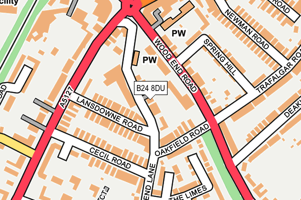 B24 8DU map - OS OpenMap – Local (Ordnance Survey) B24 8DU map - OS OpenMap – Local (Ordnance Survey)