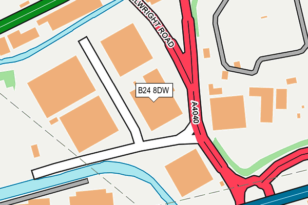 B24 8DW map - OS OpenMap – Local (Ordnance Survey) B24 8DW map - OS OpenMap – Local (Ordnance Survey)