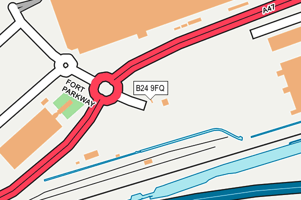 B24 9FQ map - OS OpenMap – Local (Ordnance Survey) B24 9FQ map - OS OpenMap – Local (Ordnance Survey)