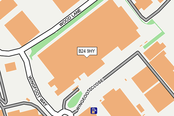 B24 9HY map - OS OpenMap – Local (Ordnance Survey) B24 9HY map - OS OpenMap – Local (Ordnance Survey)