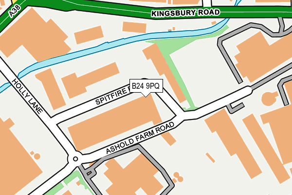B24 9PQ map - OS OpenMap – Local (Ordnance Survey) B24 9PQ map - OS OpenMap – Local (Ordnance Survey)